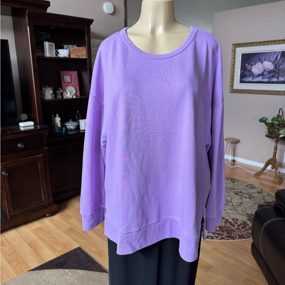 Buffalo David Bitton lavender long sleeve sweatshirt-size XXL - Picture 1 of 9